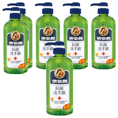 依必朗抗菌洗手露 蘆薈小黃瓜 Chlorhexidine抗菌配方 維他命E配方 大容量瓶裝, 630ml, 6件