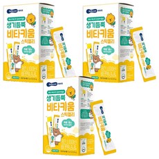 BEBECOOK 活力滿滿維他命成長果凍棒 14入, 活力維他命果凍棒, 3個, 280g