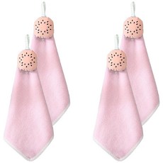 擦手巾 西瓜粉F 2入/組 柔軟吸水掛式 廚房浴室生活用品, 2組