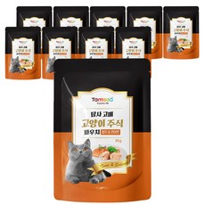 탐사 고양이 고메 주식 파우치, 참치+연어, 85g, 10개