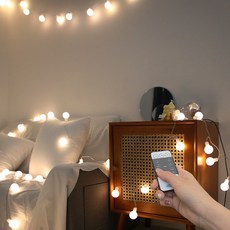 Fineblue 3.2CM BIG 櫻桃燈串 110燈 + 遙控器 + 收納袋, 單一顏色, 1個