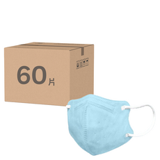 順易利 幼童3D立體口罩, 藍色, 30片, 2盒