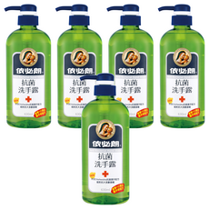 依必朗抗菌洗手露 蘆薈小黃瓜 Chlorhexidine抗菌配方 維他命E配方 大容量瓶裝, 630ml, 5件