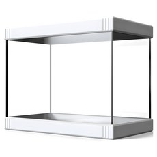 Aquatera Confetti 彩色邊緣魚缸 + 壓克力蓋套組 CJ-A320P, 白色