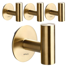 前擋風玻璃上帶有優質附件的多功能掛鉤, 4個, 金色