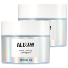 올클리어 미셀라 클렌징 필링 밤, 2개, 100ml