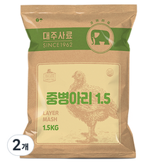 대주 중병아리 산란계용 사료, 1.5kg, 2개
