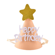 Ando Party 可愛星星尖頂帽, 1個, 粉紅色