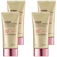 더페이스샵 파워 롱래스팅 핑크 톤업 선로션 SPF50+ PA++++, 50ml, 4개