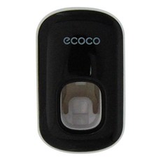 ecoco 意可可 自動擠牙膏器, 免釘免鑽設計, 黑色, 1個