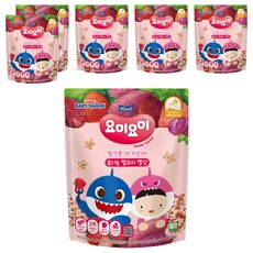 맘마밀요미요미 유기농 쌀과자, 빨강, 25g, 6개