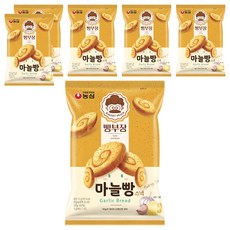 농심 빵부장 마늘빵, 55g, 6개