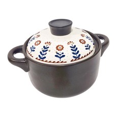 Royal Duke 有古窯 鋰輝石日式直身砂鍋 朵朵盛開 2.5L, 1個