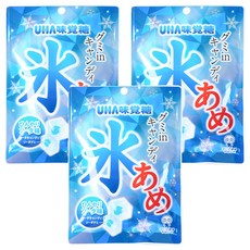 UHA 味覺糖 冰塊造型糖 蘇打口味, 3包, 63g