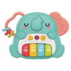 維京國際 維京小子 大象電子琴玩具, 藍色, 1個