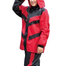 Moto cap 鈦鴻 雙側開運動風雨衣, 紅色