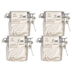 MY SCHEMING 我的心機 澳洲白泥潔淨身體去角質, 200g, 4罐