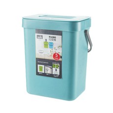 모핏 착한 음식물 쓰레기통 5L + 친환경봉투 50p, 스카이블루, 1개