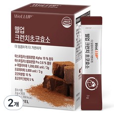 웰업 로엘 크런치 초코 효소 30p, 90g, 2개