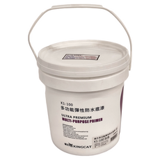 KINGCAT 貓王油漆 多功能彈性防水底漆 K1-100, 白色, 3785ml, 1桶