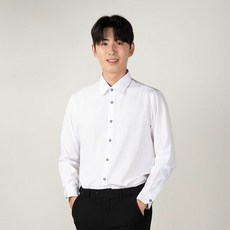 男款防皺修身長袖襯衫 S910