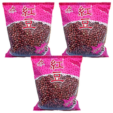 同正 台灣產 紅豆，含有豐富膳食纖維, 600g, 3包