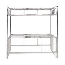 DAY&DAY 日日家居 桌上型雙層調理罐架 #304 不鏽鋼材質, 銀色, 1個