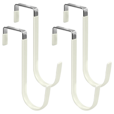 小麥購物 門後掛勾 單勾 Y956, 白色, 4個