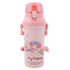 Skater 彈蓋直飲 Ag抗菌 塑膠水壺, 美樂蒂, 480ml, 1個
