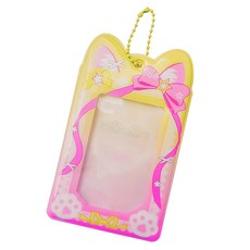 Omattang 貓咪小卡套 鑰匙圈 小卡包, 1張, 黃色