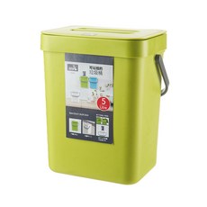 MOFIT 壁掛式廚餘回收桶 5L+垃圾袋 50入, 卡其色