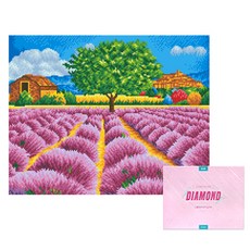 DCLARE 相框畫布型鑽石畫 DIY 套組 40 x 50 cm, 1套, 薰衣草香氣