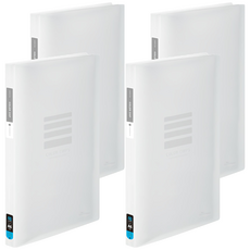 ECO Chungwoon 彩色半透明資料夾, 透明, 4本