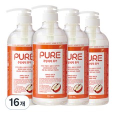 피죤퓨어 애플밤 주방세제, 750ml, 16개
