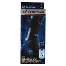 LP SUPPORT 運動防護系列 加壓針織護肘 150XT, 黑色, 1個