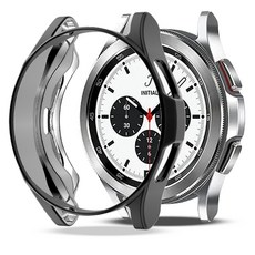 Dojoeunselro 智慧手錶 拋光防撞保護殼 42/46mm, 黑色