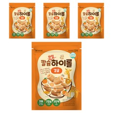 아이배냇 꼬마 칼슘 한입 하이롤 과자, 50g, 4개, 감귤