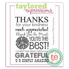 스튜디오제이 스탬프 Graphic Greetings Thankful, 1개