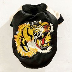 SassyDog 寵物服飾 黑虎外套, 黑色, 1件