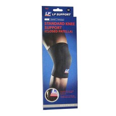 LP SUPPORT 運動防護系列 吸震防護墊膝護套 707, 黑色, 1盒
