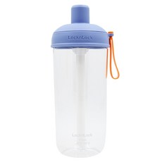 LocknLock 樂扣樂扣 嚼對搖搖吸管杯, 雲朵乳酪藍, 700ml, 1個
