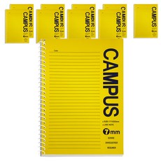 Mongttang Campus 線圈筆記本 2000, 黃色, 10個