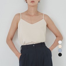 afinar 絲質細肩帶上衣