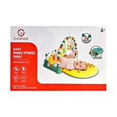 Playful Toys 頑玩具 貓頭鷹嬰兒腳踏琴健力架, 橘色, 1個