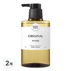 [비건라이프] 해피바스 오리지널 컬렉션 바디워시 오리지널향, 500g, 2개