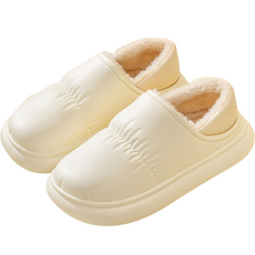 여성용 겨울 벨벳 방한 슬립온 슬리퍼 YY-35