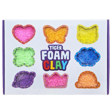 MY LITTLE TIGER 老虎泡泡黏土 超值包, 1組, 紅、橙、黃、黃綠、藍、紫、粉、熒光黃、熒光橙