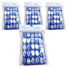 Biz Life 熱熔鑽 水滴AB 10 x 7 mm 50入, 4個, 混合色