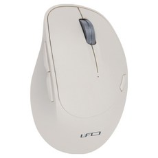 INTOPIC 廣鼎 2.4GHz飛碟無線靜音滑鼠，按鍵低音化設計，三段可調DPI，磁吸式底蓋，82g輕量化設計, UFO-MSW-Q773, 米色