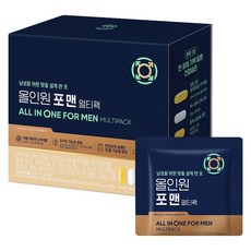 대상웰라이프 정품 올인원 포 맨 멀티팩 멀티비타민 28회분, 112.14g, 1세트